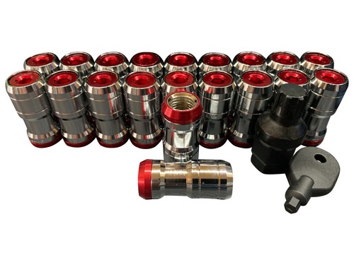 Chrome red lug - nuts, for