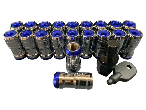 Chrome blue lug - 20, for